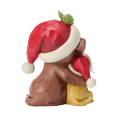 Enesco Jim Shore Heartwood Creek Dog and Cat Hugging Miniature 6019327