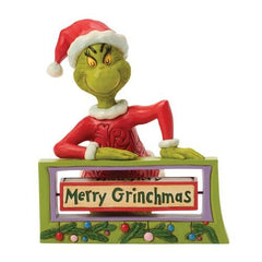 Enesco Dr. Seuss Grinch by Jim Shore Rotating Message Sign 6018960