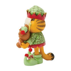 Enesco Garfield by Jim Shore Garfield and Pooky Dressed in Elf Costumes 6018796