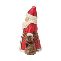 Enesco Jim Shore Heartwood Creek Santa with Present Bag Miniature 6019328