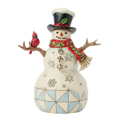 Enesco Jim Shore Heartwood Creek Snowman with Twig Arms and a Cardinal6017055