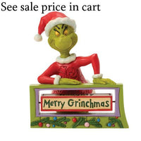 Enesco Dr. Seuss Grinch by Jim Shore Rotating Message Sign 6018960