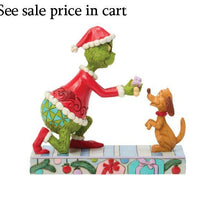 Enesco Dr. Seuss Grinch by Jim Shore Giving Max a Bone with a Bow 6018964