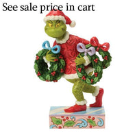 Enesco Dr. Seuss Grinch by Jim Shore Stealing Christmas Wreaths 6018963
