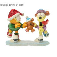 Enesco Garfield by Jim Shore Garfield, Odie and Pooky Ice Skating 6018797