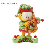 Enesco Garfield by Jim Shore Garfield and Pooky Dressed in Elf Costumes 6018796