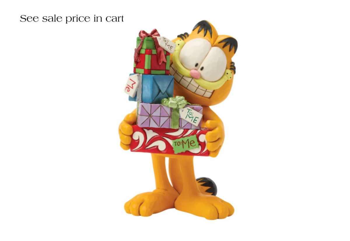 Enesco Garfield by Jim Shore Garfield Holding a Stack of Presents 6018798