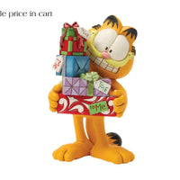 Enesco Garfield by Jim Shore Garfield Holding a Stack of Presents 6018798
