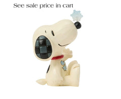 Enesco Peanuts by Jim Shore Snoopy Balancing Snowflake on Nose mini 6018685
