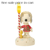 Enesco Peanuts by Jim Shore Snoopy and Woodstock Standing with Star Staff Light Up6018684