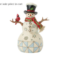 Enesco Jim Shore Heartwood Creek Snowman with Twig Arms and a Cardinal6017055