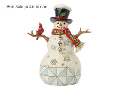 Enesco Jim Shore Heartwood Creek Snowman with Twig Arms and a Cardinal6017055