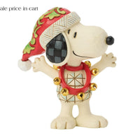 Enesco Peanuts by Jim Shore Snoopy with Jingle Bells Miniature 6018689