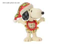 Enesco Peanuts by Jim Shore Snoopy with Jingle Bells Miniature 6018689