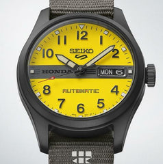 Seiko 5 Sports SS BLK Ct Automatic Yellow Dial motocompo HDB010