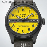 Seiko 5 Sports SS BLK Ct Automatic Yellow Dial motocompo HDB010