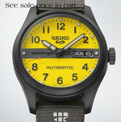 Seiko 5 Sports SS BLK Ct Automatic Yellow Dial motocompo HDB010