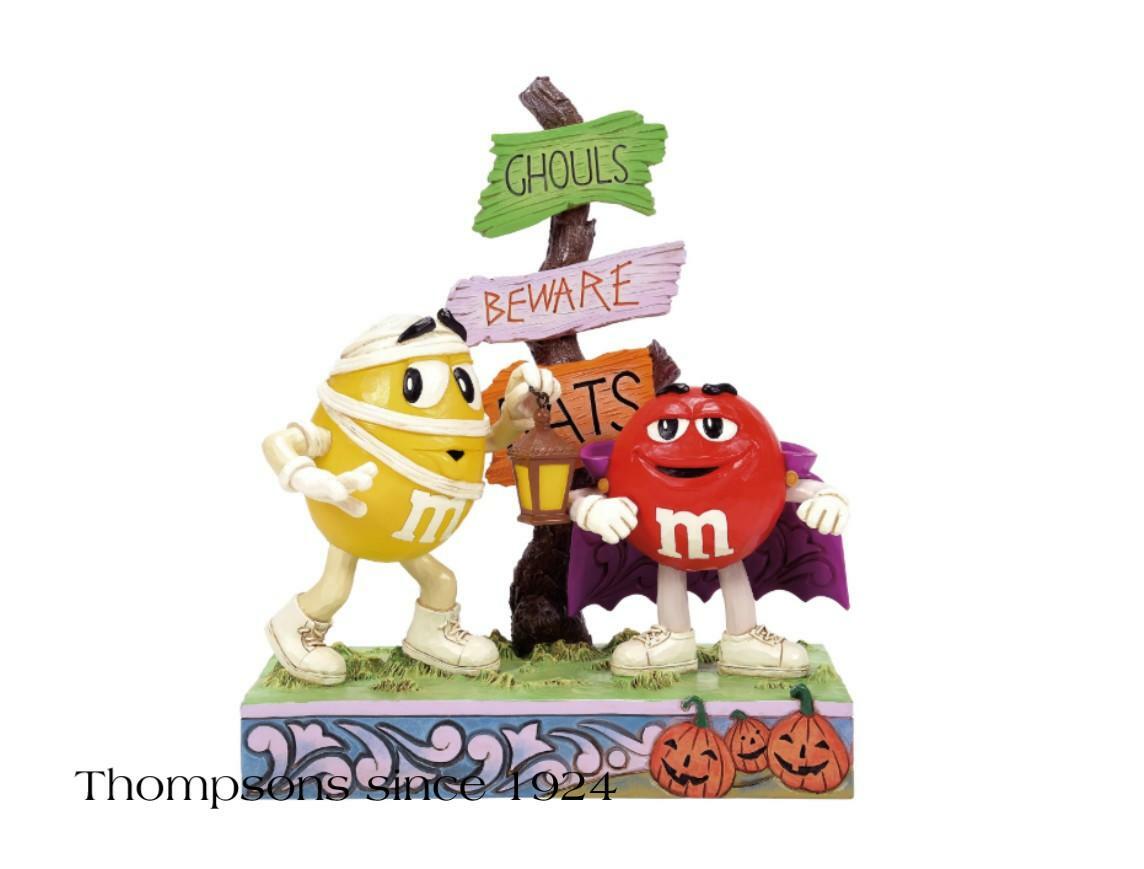 Enesco M&M's by Jim Shore Halloween Red and Yellow Characters in Costume 6016686