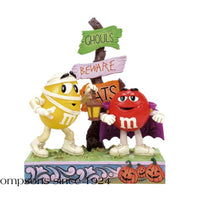 Enesco M&M's by Jim Shore Halloween Red and Yellow Characters in Costume 6016686