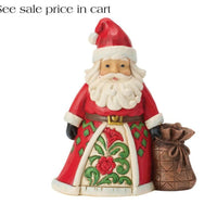 Enesco Jim Shore Heartwood Creek Santa with Present Bag Miniature 6019328