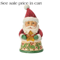 Enesco Jim Shore Heartwood Creek Santa Holding a Star Miniature 6019326