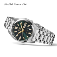 Seiko 5 Sports Auto Green Dial Stainless Steel Men's Watch SRPL57 New in Box