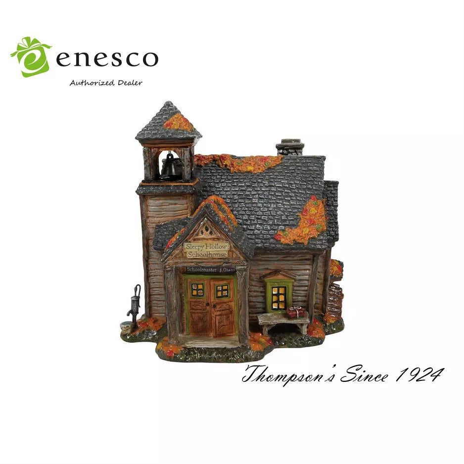 Enesco DEPT 56 Sleepy Hollow School House Snow Village Halloween 6014662