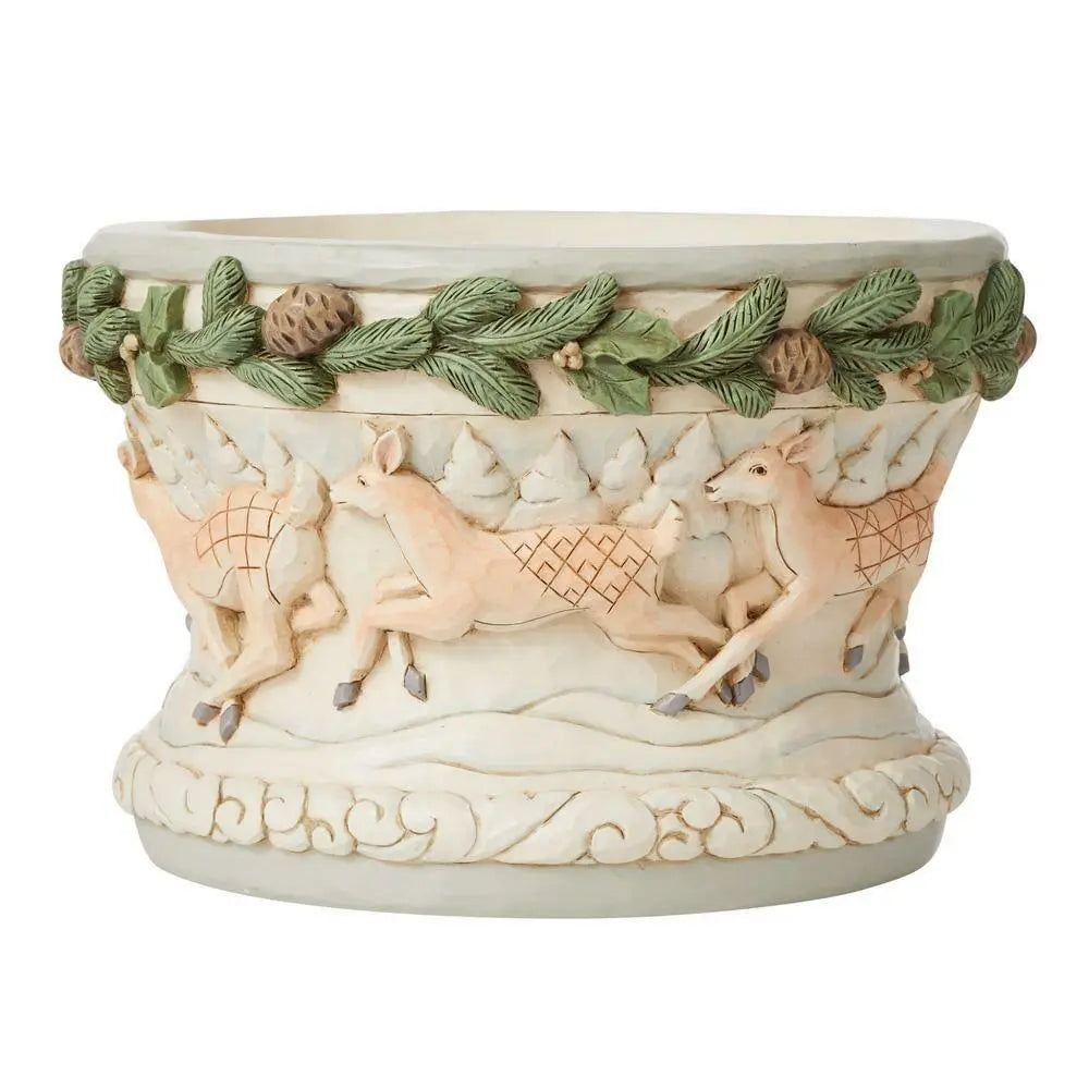 Jim Shore HWC Woodland Deer Decorative Bowl 6008872